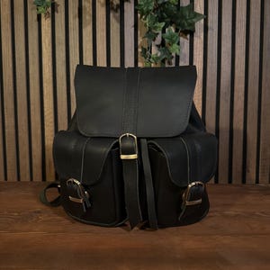 Leather Mini Backpack - Handmade Rucksack Purse - Cute Small Leather Bag for Women - Gift for Her - Designer Drawstring Backpack