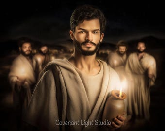 Gedeón - Hijos del Valor - Arte Imprimible - Descarga Digital para Uso Personal - "Ve con esta tu fuerza" - Jueces 6:14