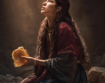 Aseneth — Mujeres de las Escrituras - Arte imprimible - Descarga digital para uso personal - "Renovada en este día"