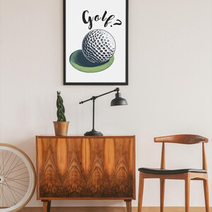 Gold Jeder? | Golf Liebhaber Geschenk | Wandkunst | Wohnkultur | Mann Höhle Kunst | Golf T Druck | Geschenk für Ihn | Geschenk für sie