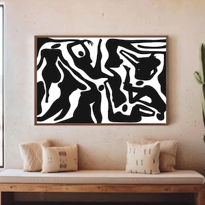 Abstract Woman Art Print: Minimalist Silhouette Wall Decor (Digital Download)