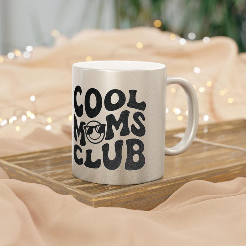 Mug Personalized Rarus Cool MOM Metallic Silver in Different Colorways