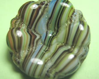 Intermixed Vintage Glass Button NBS Small 11/16" #1