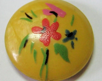 Painted Celluloid with Metal Back