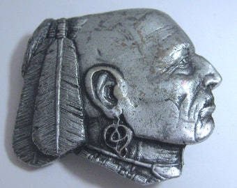 Silver Plate over Pewter "Mohawk" Battersea Button from 2000