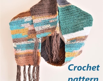 Two crochet scarf patterns in one PDF pattern