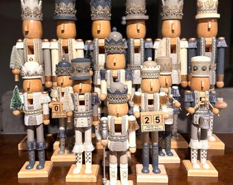 Hand-Painted Wood Nutcracker: Royal Christmas Decor