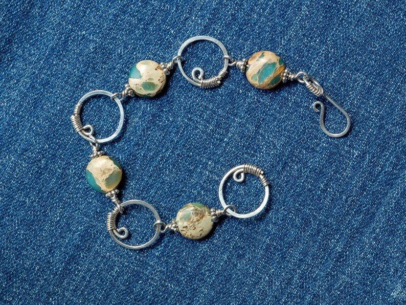 Boho bracelet Layering bracelet silver bracelet Bohemian jewelry