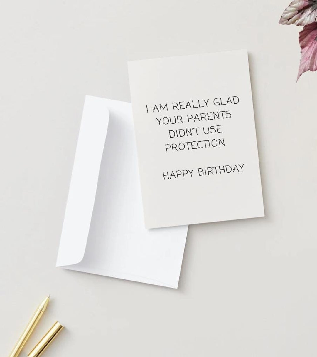 Funny Rude Birthday Card Printable - Etsy
