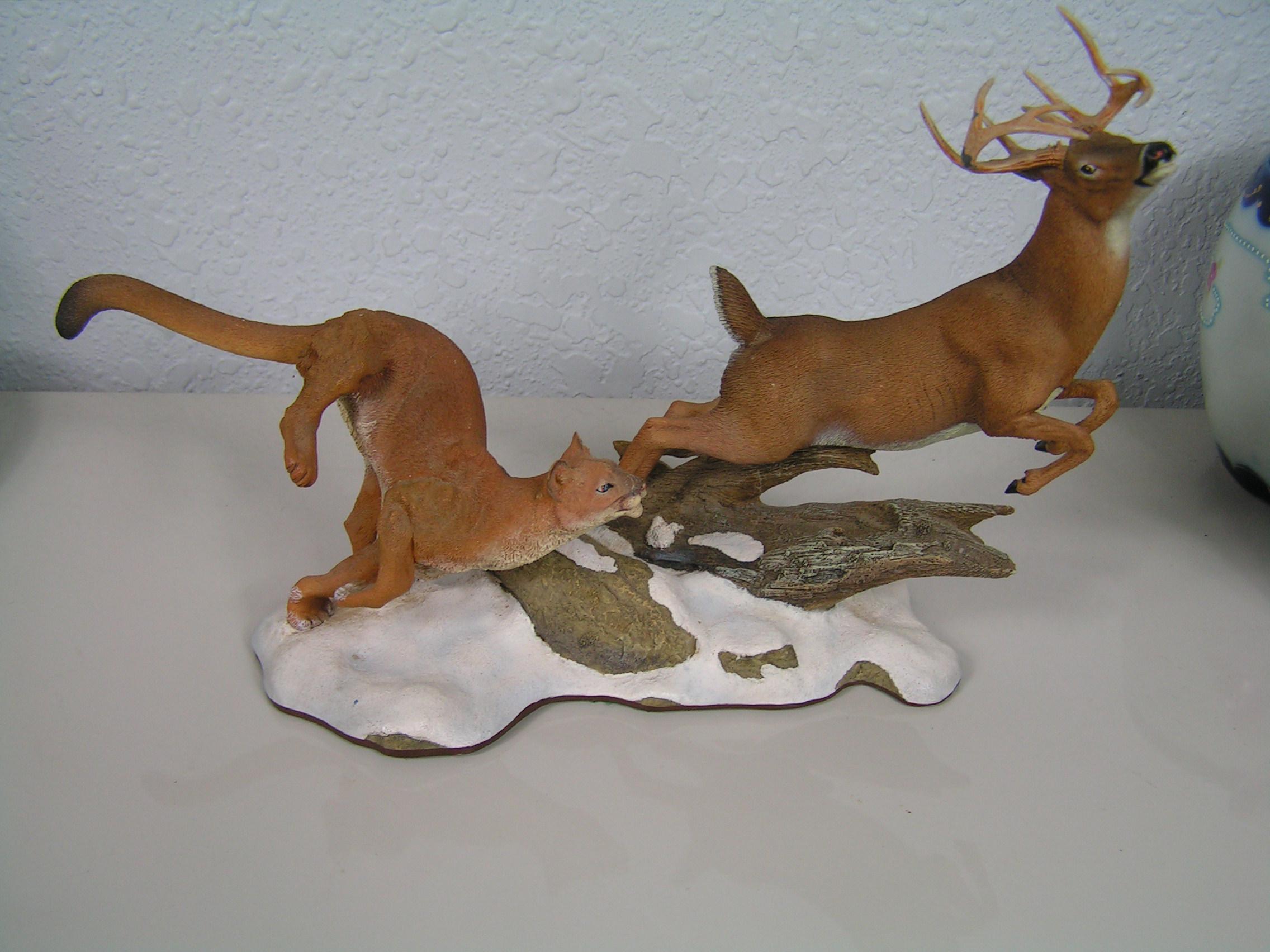 Vintage Danbury Mint Hot Pursuit Resin Figurine by Nick