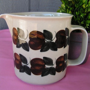 Vintage Retro 70s Mid Century Arabia Finland Ruija Large Pitcher 5-3/8&quot; tall