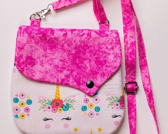 Bolso de unicornio con correa ajustable