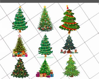 Christmas Tree Bundle, Christmas Svg, Christmas Tree Svg, Christmas Clipart, Christmas Tree Png, Christmas Digital,Cricut,Silhouette svg
