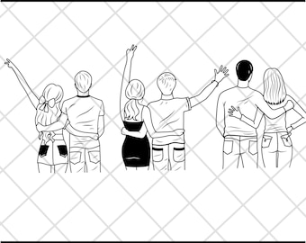 Beste Freunde-Svg-Datei