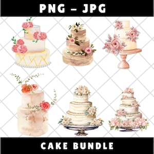 Gâteau SVG, Svg de gâteau de mariage, mariée, Svg de gâteau à la crème, Svg de gâteau d&#39;anniversaire, clipart de gâteau, fichiers de coupe Svg, fichier de coupe de gâteau, Cricut, Silhouette