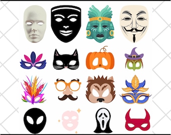 Super Hero Party Mask Svg Bundle/Carnivals Mask Svg/Mask Svg Bundle/Halloween Mask Svg Bundle /Horror Mask Svg /Super Hero Face Mask Svg