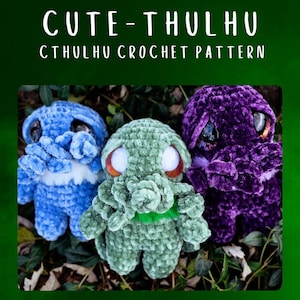 Cute-thulhu Cthulhu Crochet Pattern! *Pattern Only!!*