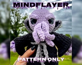 Crocheted Mindflayer *Pattern Only!*