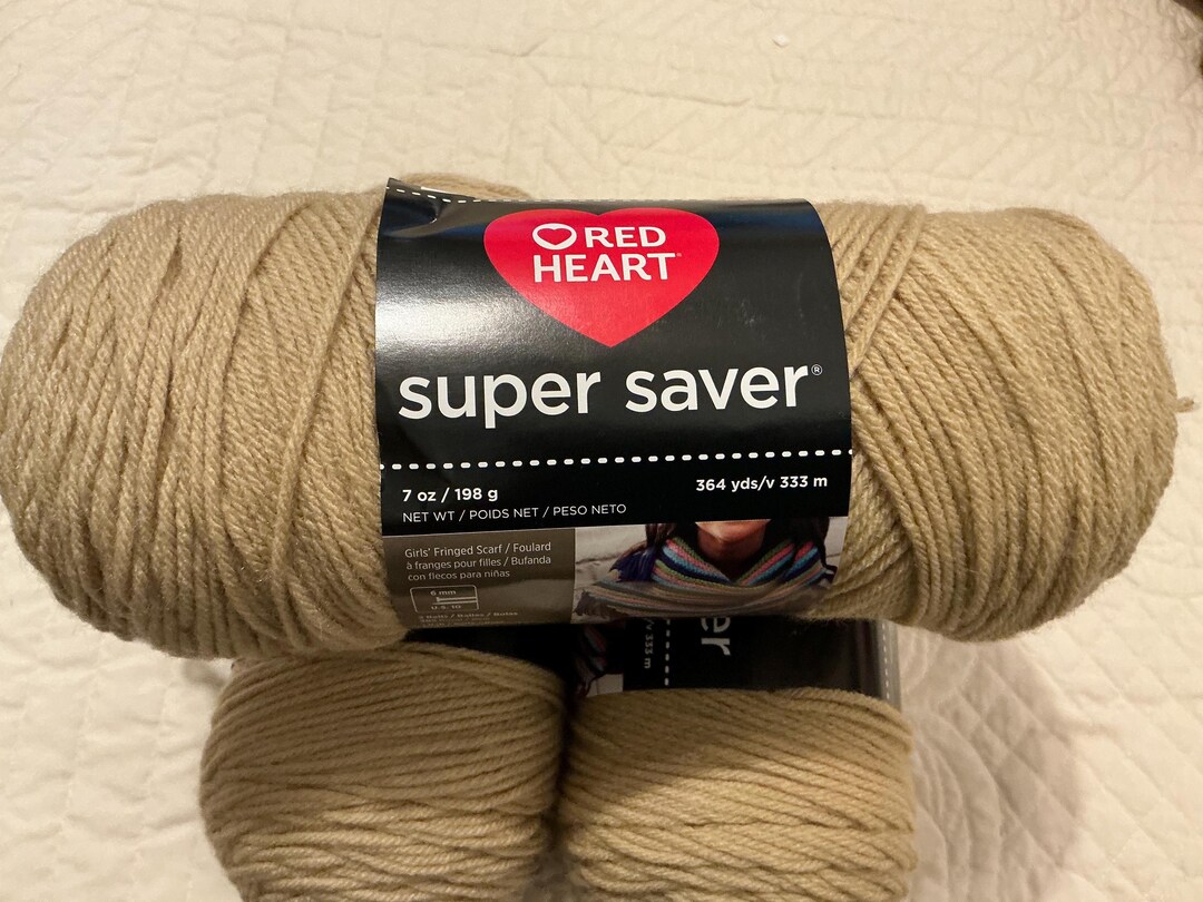 Fil à Tricoter Red Heart Super Saver - Couleur Royale - 7 Oz (198 G) - Lot De 2 Pelotes