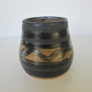 Earthy Navy Pottery Pot