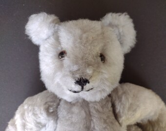 Adorable Ours en Peluche Gris Articulé - Peluche Peluche