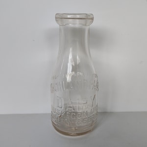 Highland Park Dairy Milchflasche - Muskegon garchigan - One Pint