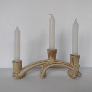 Frankoma Three Candle Candleholder Candelabra