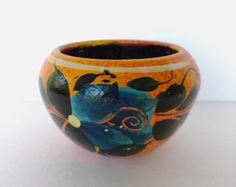 Mexican Hand Painted Flower Plant Pot