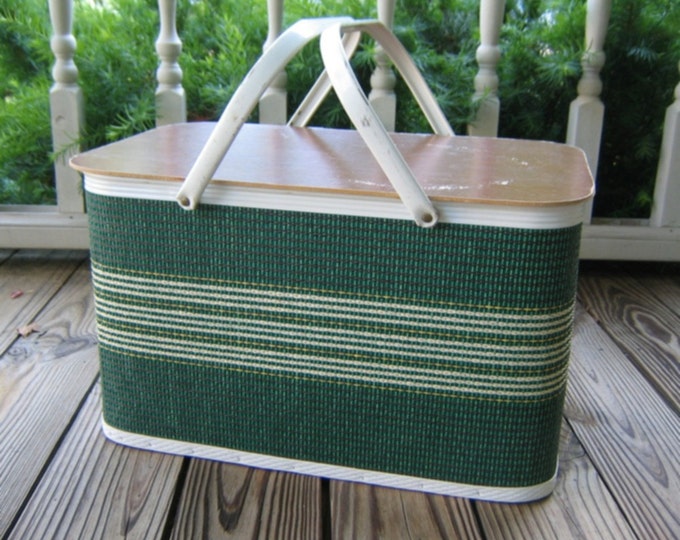 Retro Picnic Basket Etsy