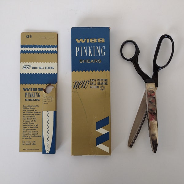 Wiss Chrome Pinking Shears Scissors in the Original box - unused?