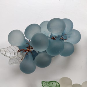 Vintage Frosted Satin Glass Grape Cluster - choose one or more