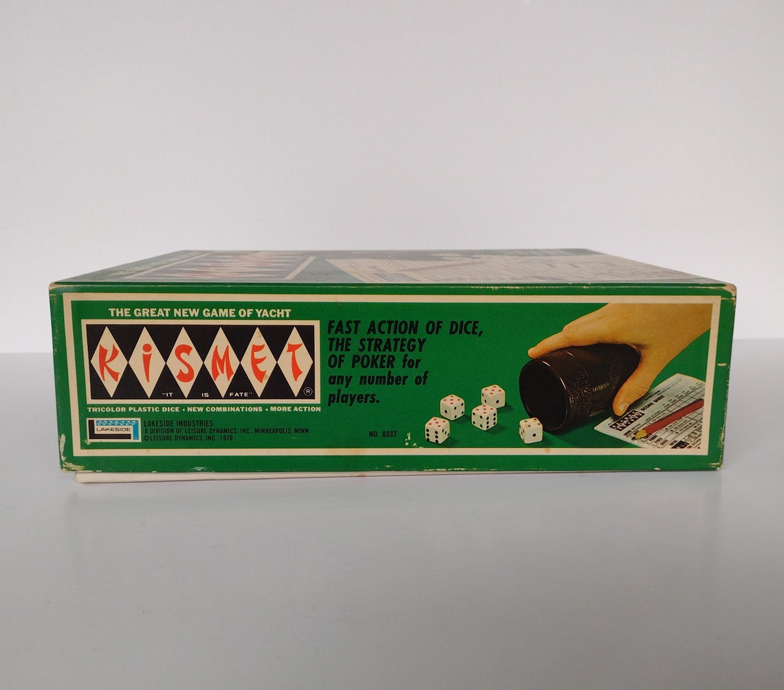 Vintage 1970 Kismet Dice Game With Extra Score Sheets Etsy