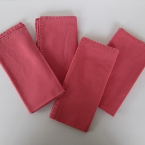 Nice Pink Cotton Cloth Napkins - Set of 4