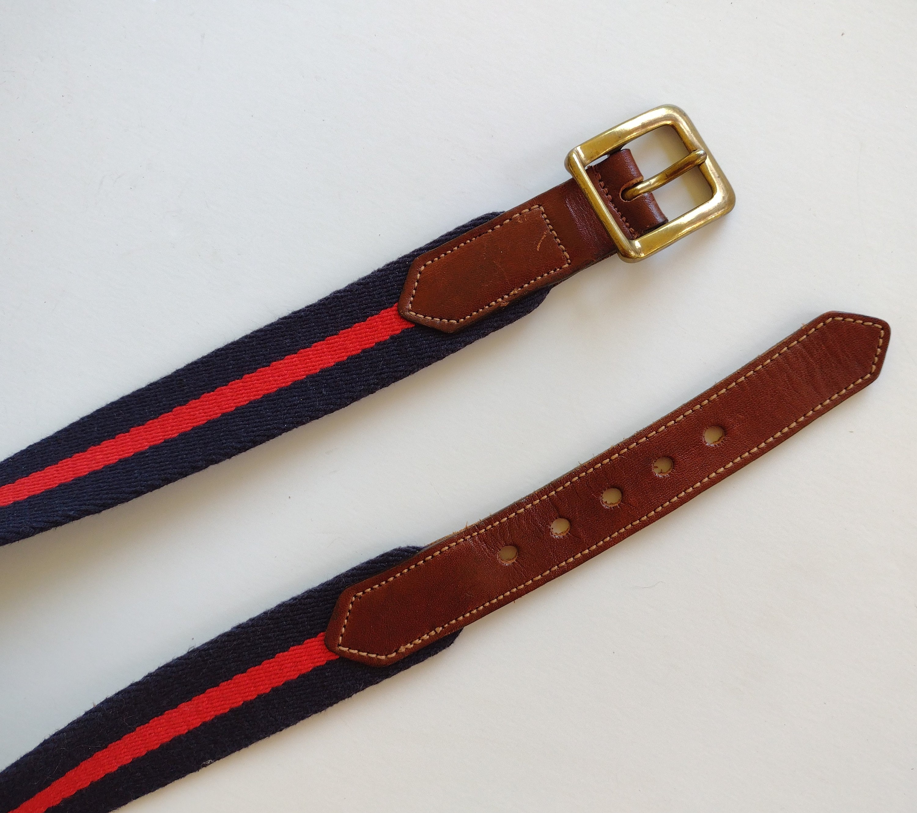Authentic Dooney & Bourke leather / woven canvas belt . Dooney & Bourke Leather with Vintage Belts for Men for sale  main image 4