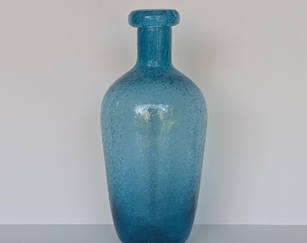 Murano blauwe pulegoso karaffles met kunstzaden