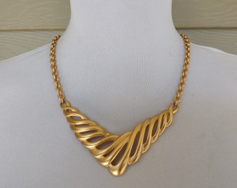 Monet Womens Gold Statement Necklace