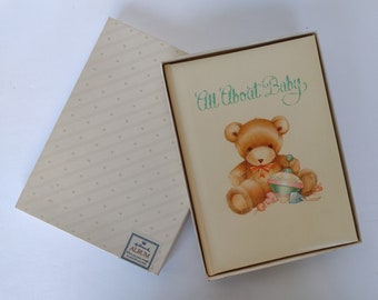 All About Baby - Teddy Bear Book Record Album - Hallmark 1984