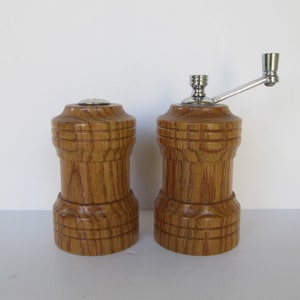 Olde Thompson Wood Salt Shaker and Pepper Mill Set