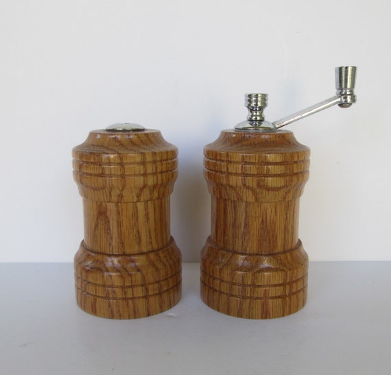 Olde Thompson Wood Salt Shaker and Pepper Mill Set 