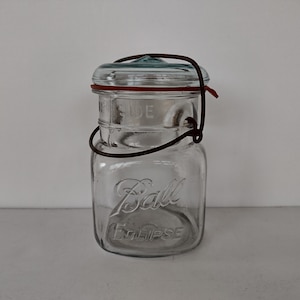 Ball Eclipse Glass Wire Bail Mason Jar - one pint