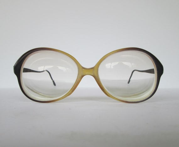 Brown Butterscotch Ombre Rimmed Eyeglasses - image 2