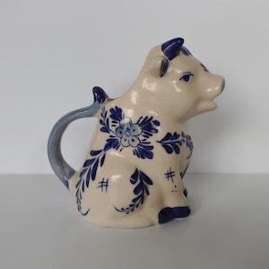 Blue Delft Sitting Cow Creamer - Hand Painted - made in Holland