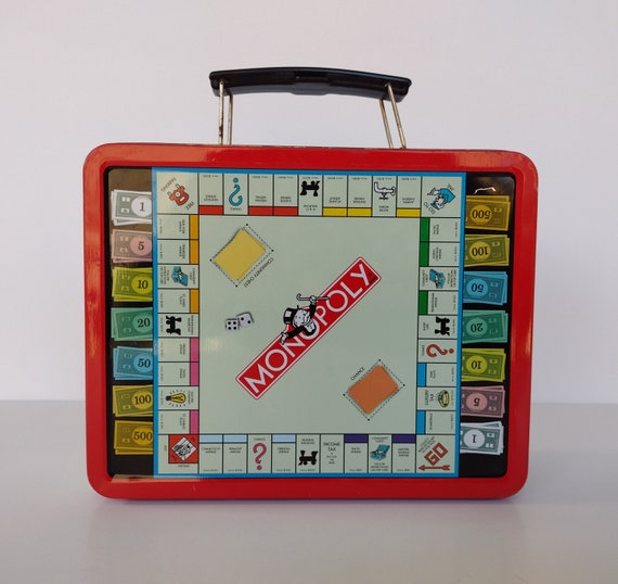 Classic Monopoly Game Metal Lunch Box - image 2
