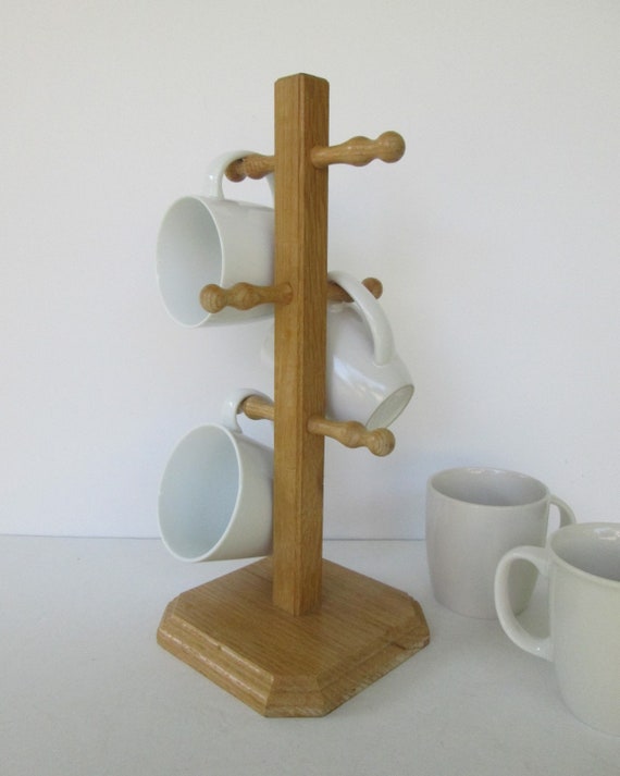 Wood Mug Tree Holder Etsy
