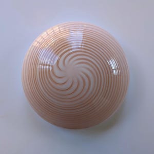 Murano taklampa i rosa virvelkonstglas - infälld armatur