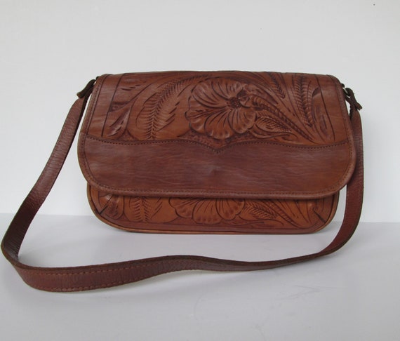 Lovely Tooled Leather Shoulder Bag