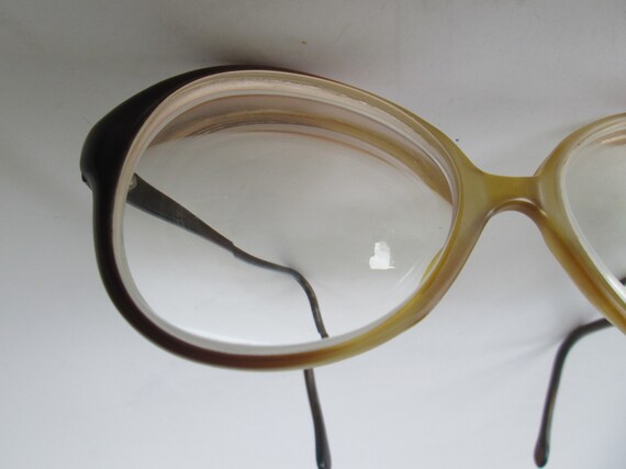 Brown Butterscotch Ombre Rimmed Eyeglasses - image 3