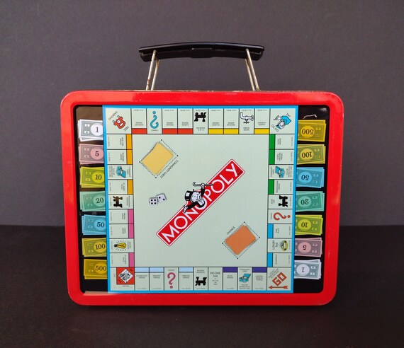Classic Monopoly Game Metal Lunch Box - image 1