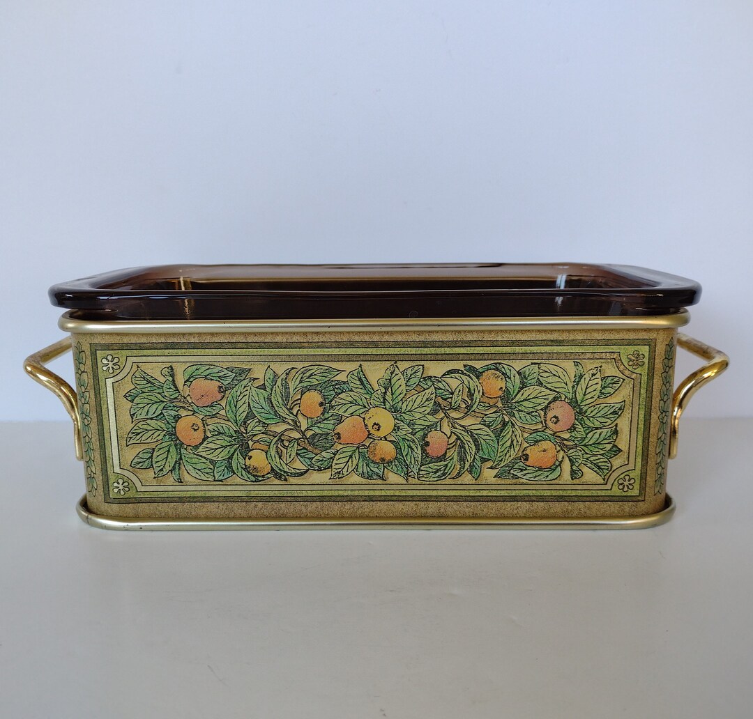 Pyrex Loaf Pan or Casserole Dish With Holder Etsy