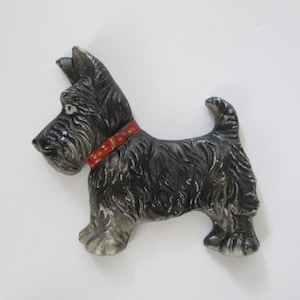 Chalkware Ceramic Scotty Dog